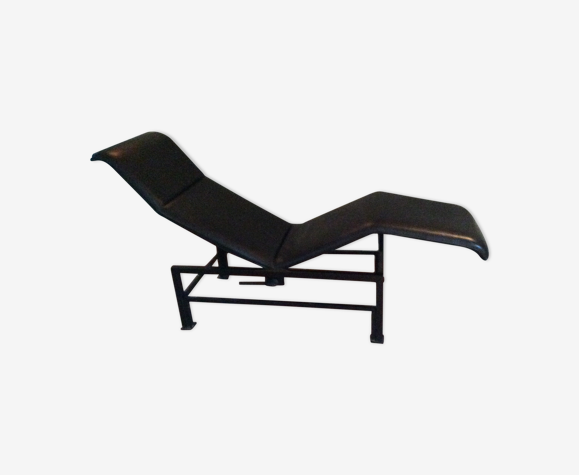 Chaise longue Relax Artelano en cuir noir