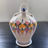 Water bottle with floral decoration