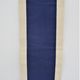Hand-embroidered blue tapestry decorated with birds and flowers 70s-80s pondicherry