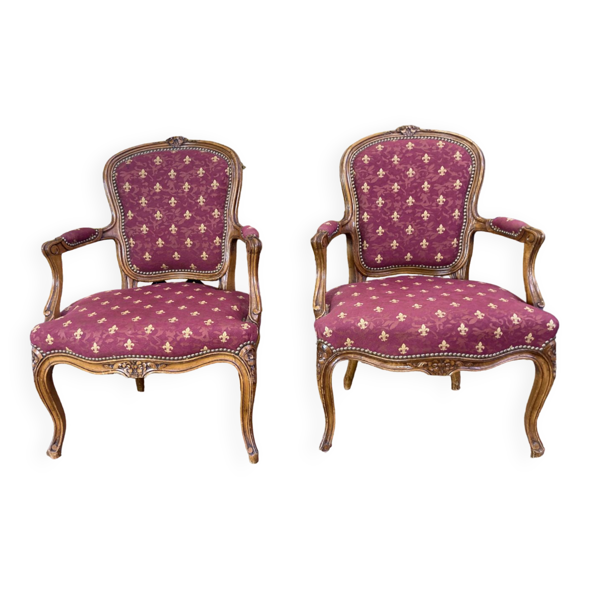 Pair of Louis XV armchairs