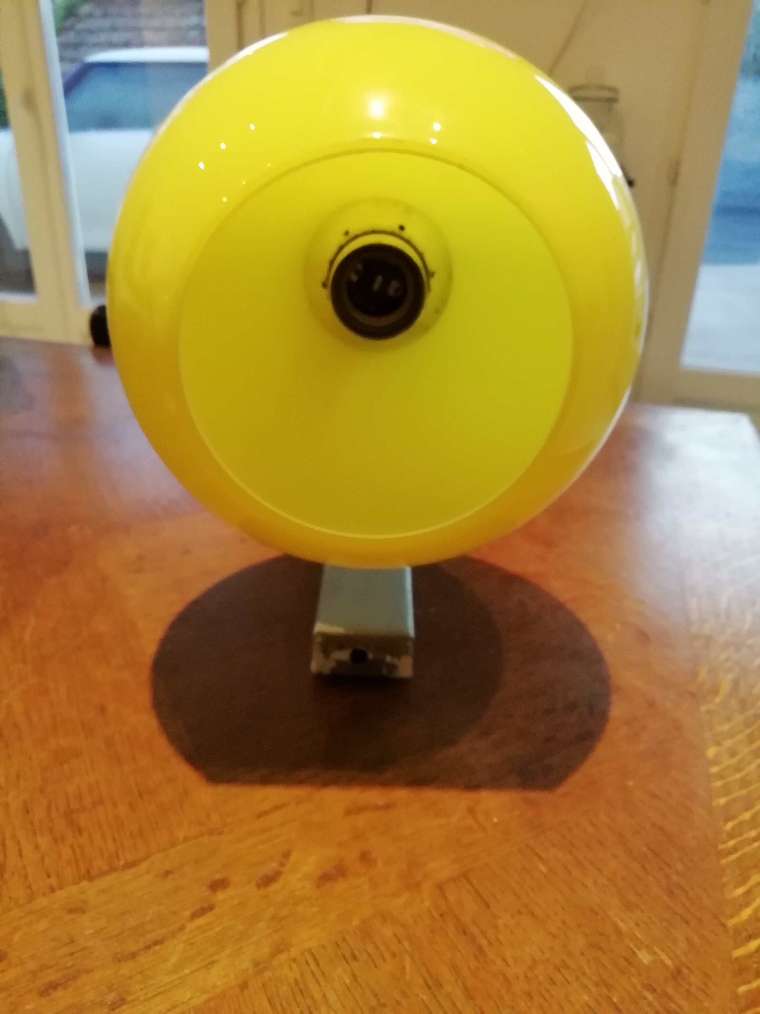 Lita yellow opaline wall sconce 1970