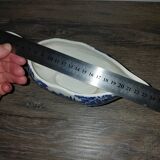 Porcelaine Lunéville- saucière paysage bleu