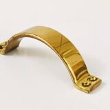 Up to 50 mid-century brass handles for doors, drawers, chests of drawers, Austria, 1950s.