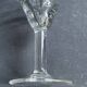 6 old blown and cut bistro glasses