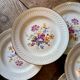 Set of 12 vintage flat plates - Fleurette by Gien