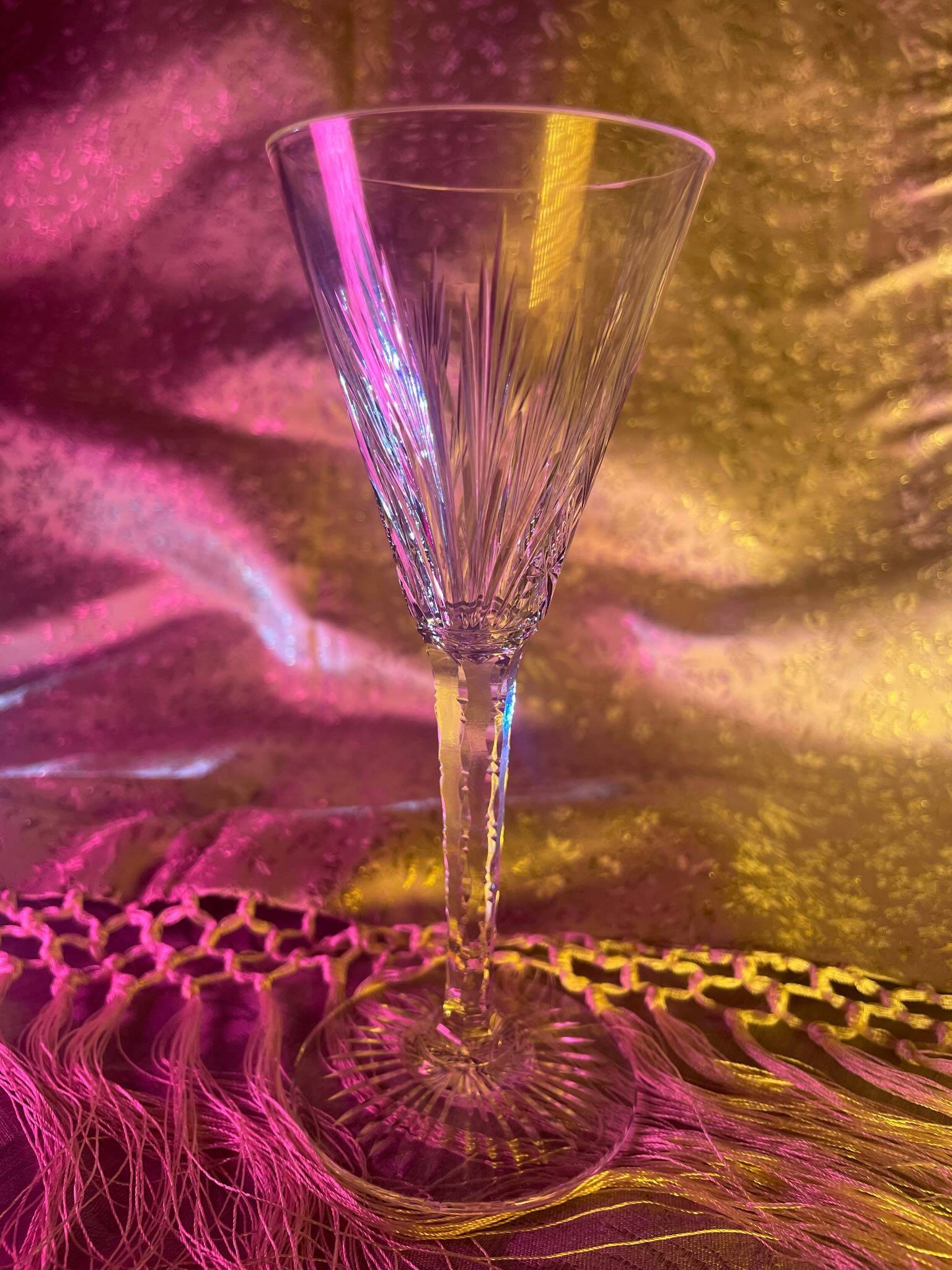 6 Saint-Louis Crystal Glasses - Nelly Model