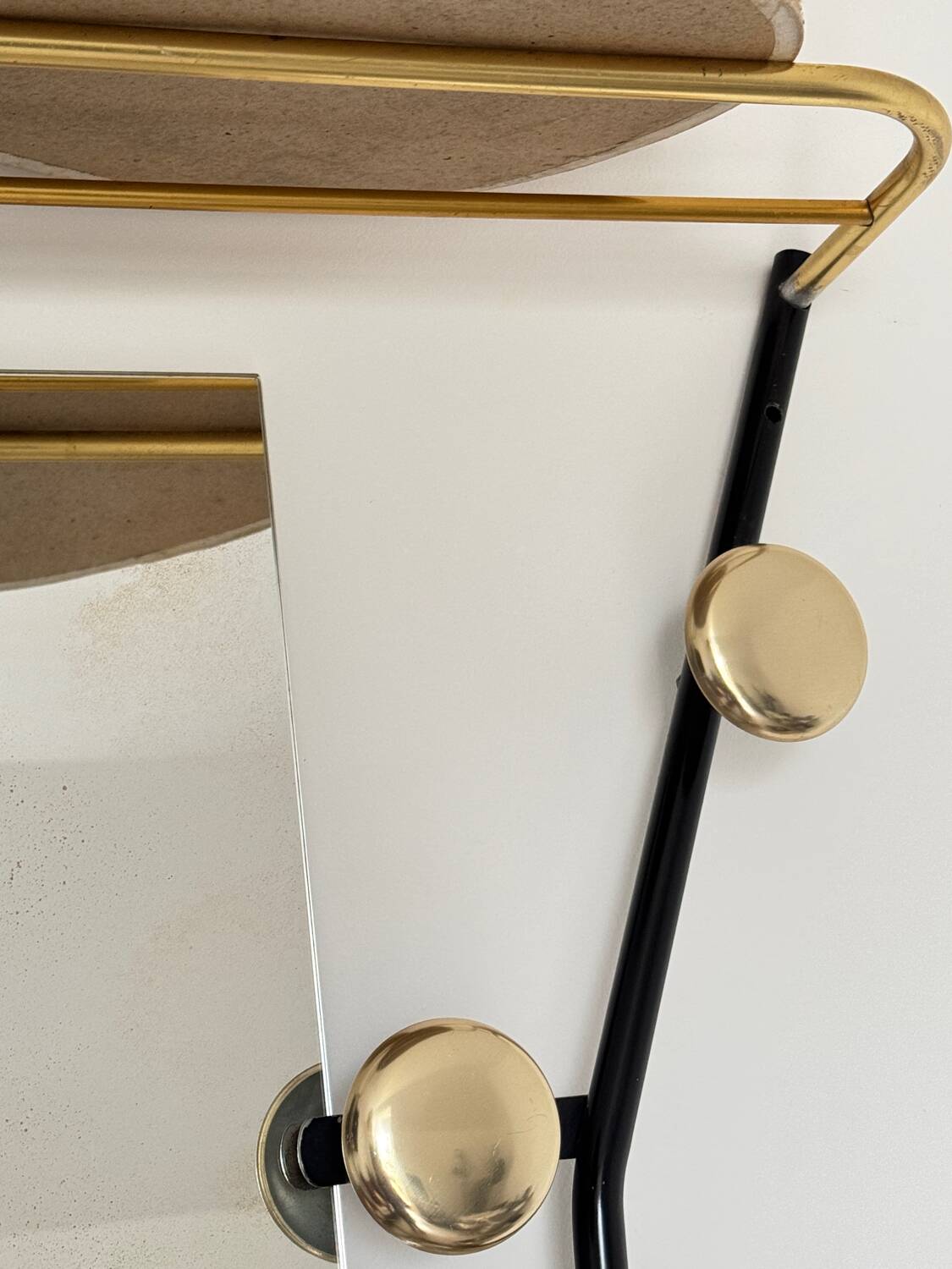 Vintage gold coat rack