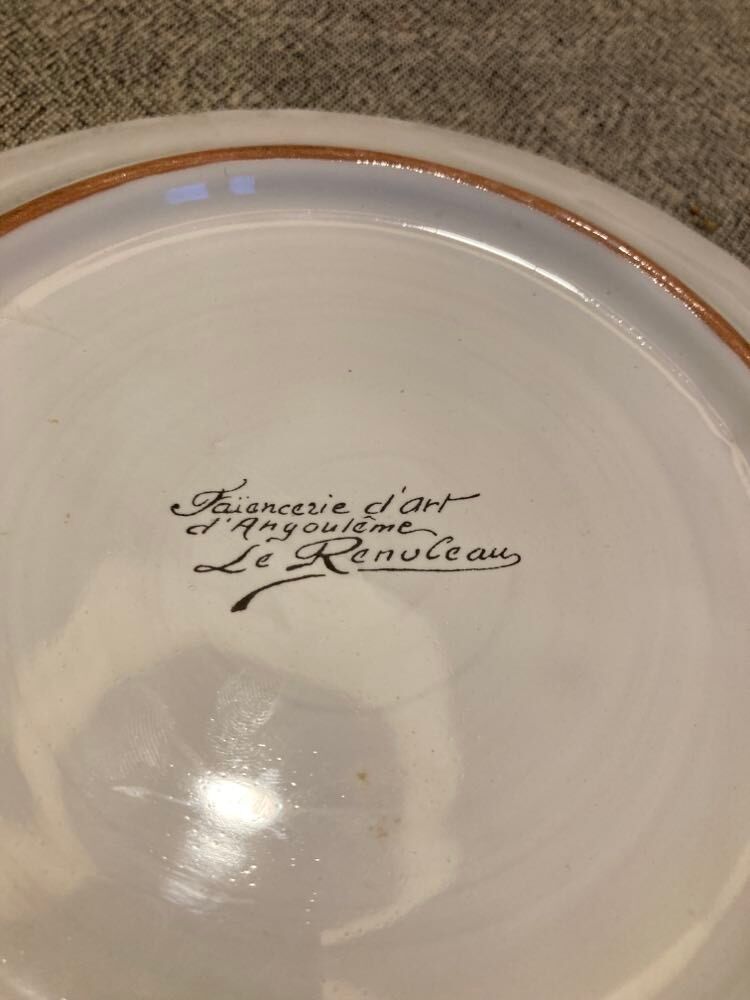 Angoulême earthenware plate