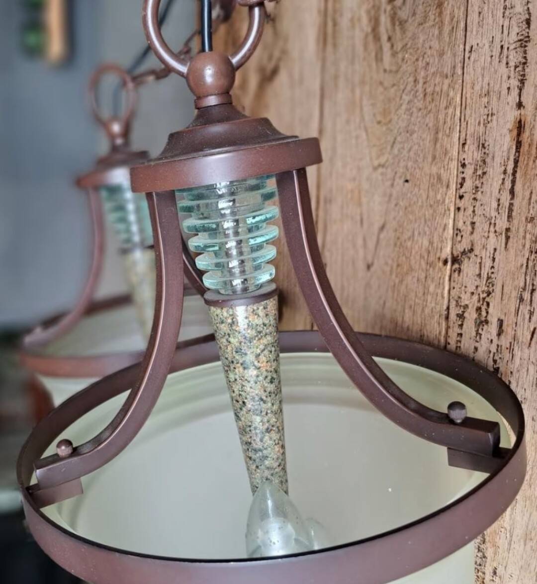 Two Art Deco chandeliers from the 1940s