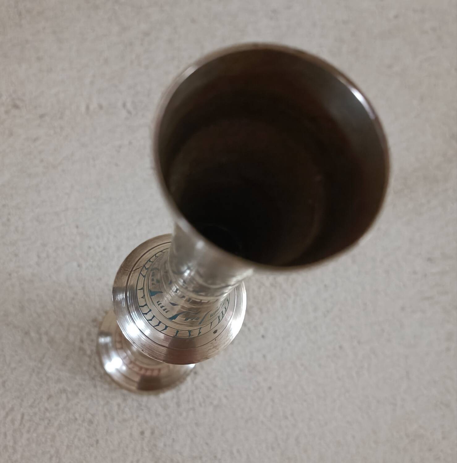 Brass soliflore vase