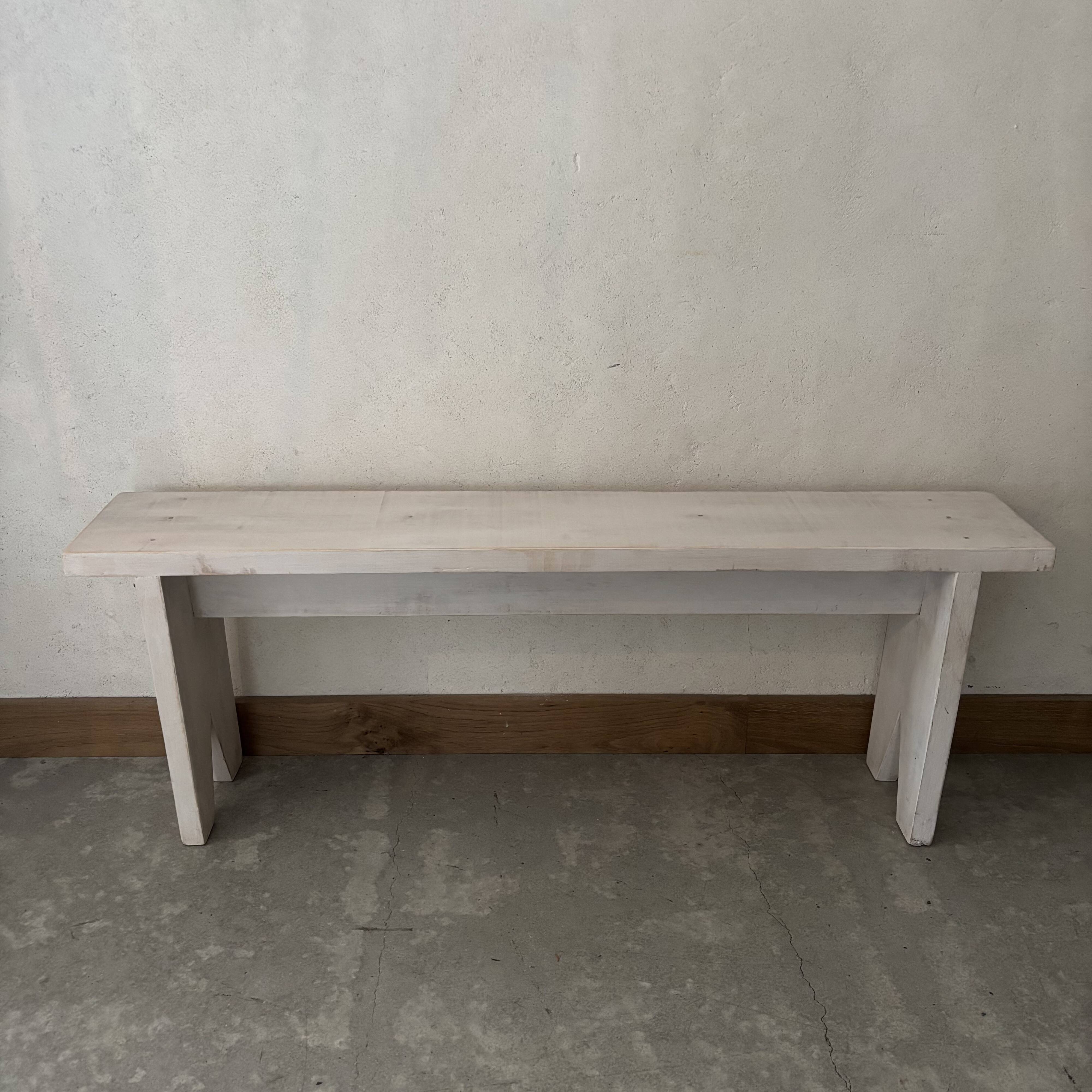 small wooden bench