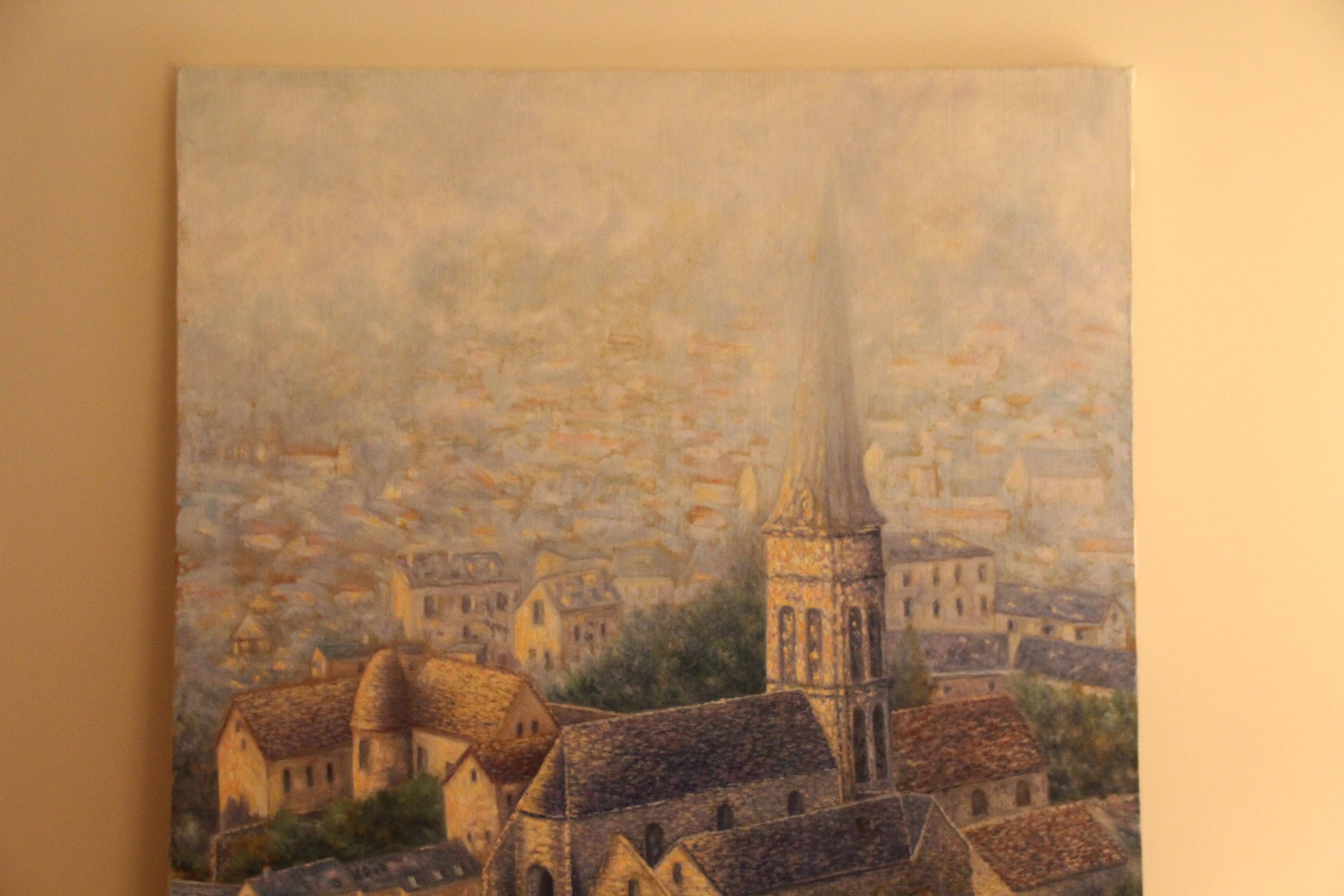 Chevreuse Valley Painting Impressionist Landscape Oil on canvas