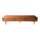 Vintage low Scandinavian sideboard in teak, 1970.