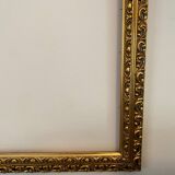 Old gilded carved wooden frame