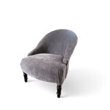 Fauteuil crapaud restauré