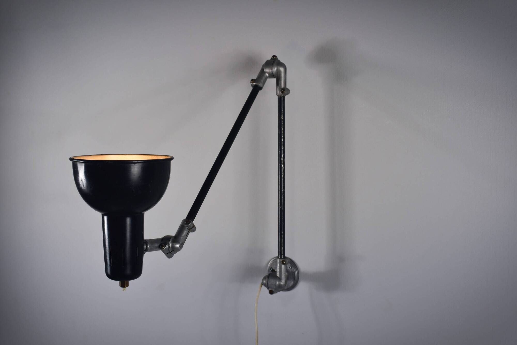 Vintage architect lamp Rijo, Denmark 1950s