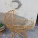 Vintage rattan cradle 1950