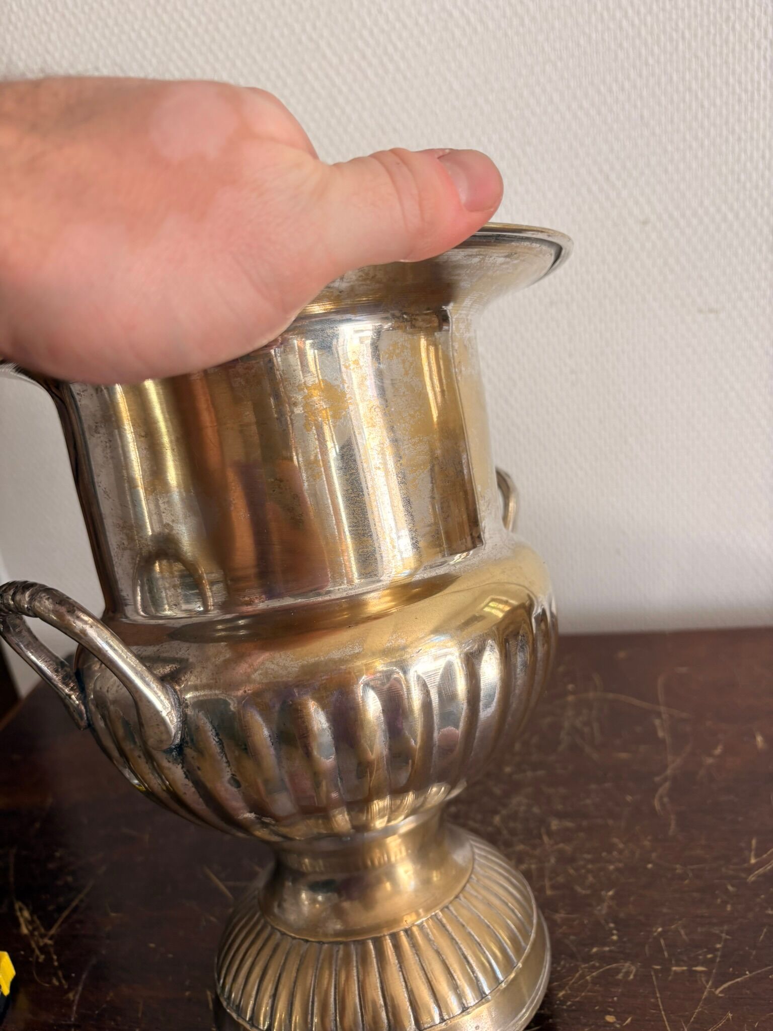 Antique Médicis Pot Vase Silver-Plated Classic Chic