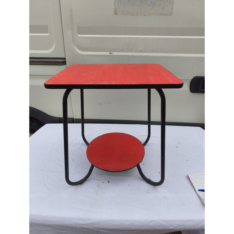 Table vintage fer et bois