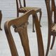 Ensemble de 6 chaises danoises, Années 1930, meubles en velours, bois de chêne, retapissés