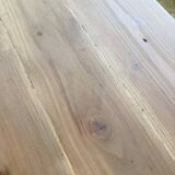 Beech and pine farmhouse table with spindle legs 170 cm