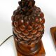 Pair of very decorative large Mid Century Modern "Pineapple" table lamps ma