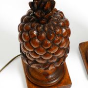 Paire de grandes lampes de table "Ananas" très décoratives de style Mid-Century Modern.