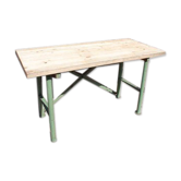 Table industriel pied en metal bureau