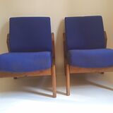 Pair of solid teak heaters 50s