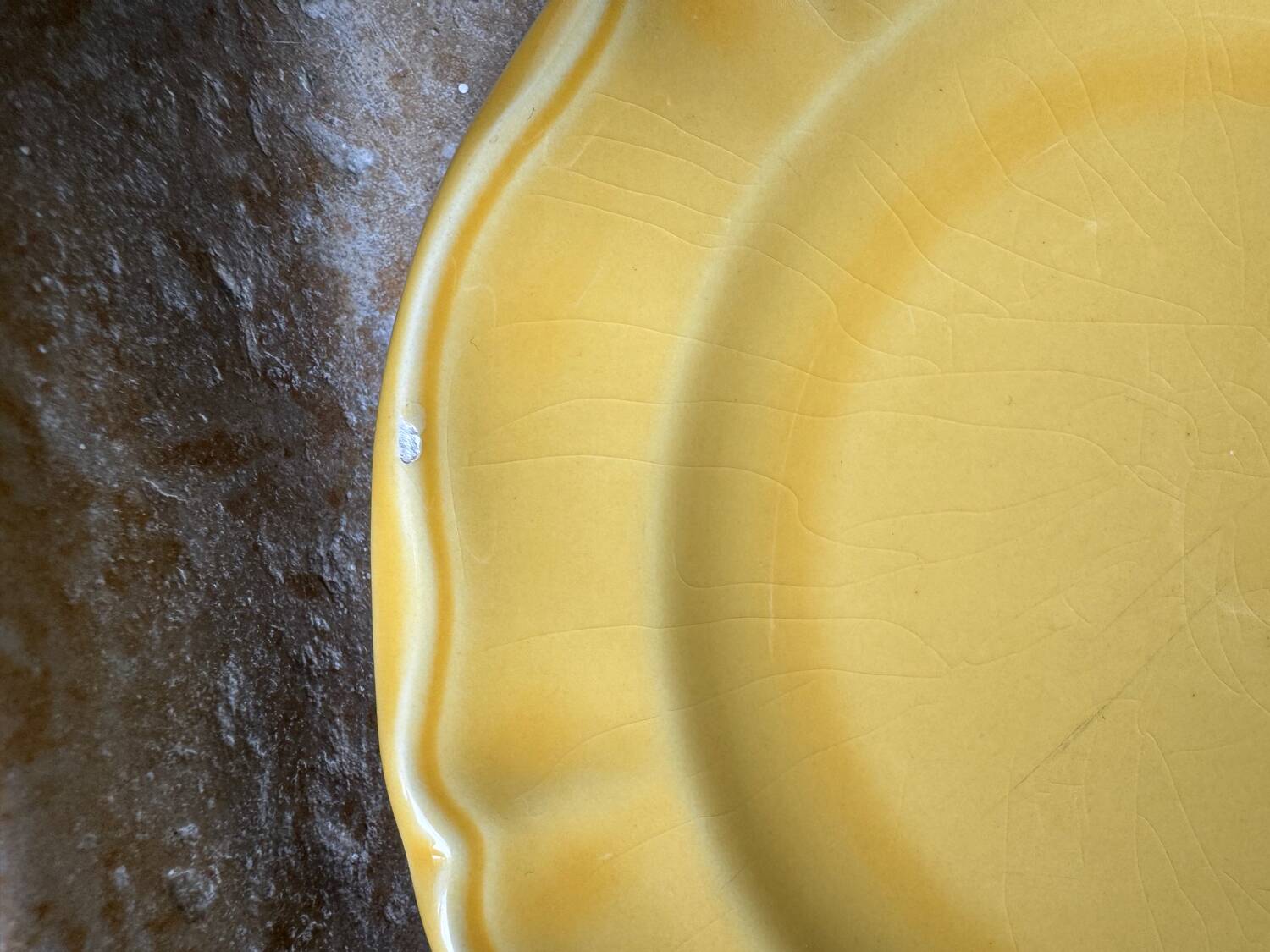 4 Varages earthenware dessert plates