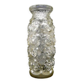 Vase Roses, verre de miel pressé, Huta Laura, Pologne, années 1970