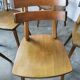 Set de 6 chaises tout bois 1960
