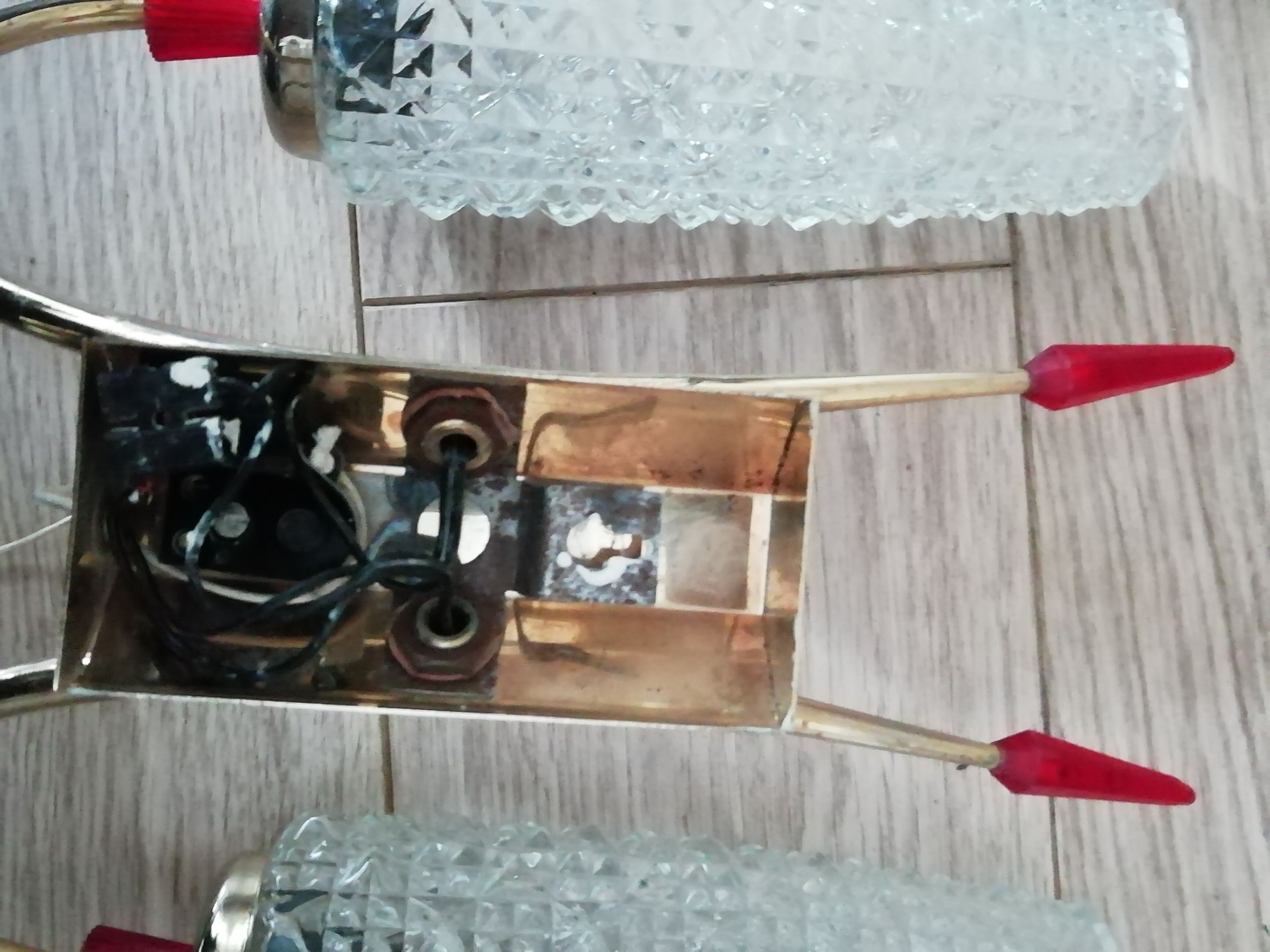 Pair of 1950s appliques