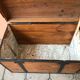OLD TRUNK EARLY TWENTIETH IN PITCHPIN DOMED SHAPE LARGE MODEL