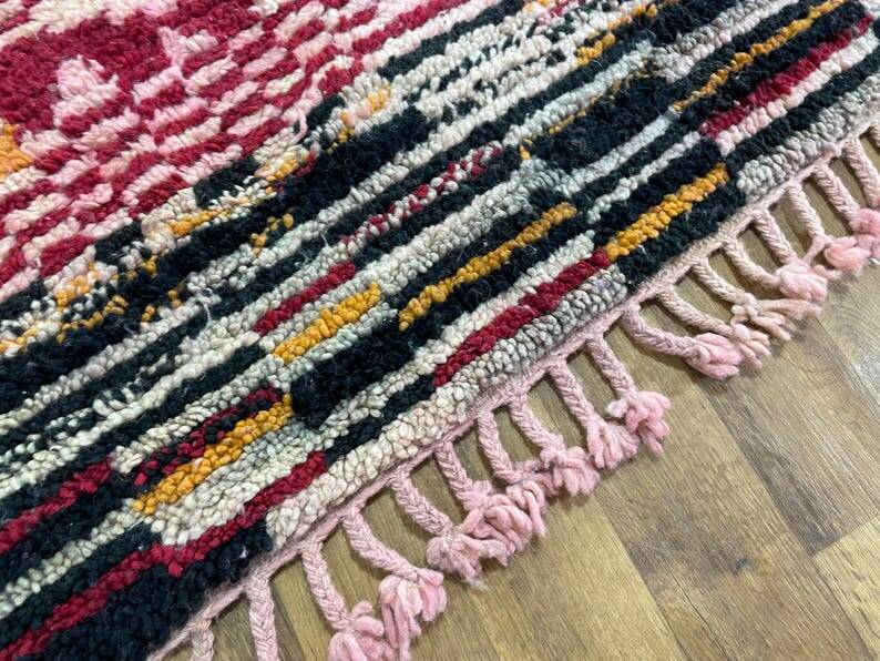 Handwoven colored wool apis boujad 150/250cm