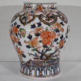 Vase with Imari decoration, signed H. Gibot - 1943