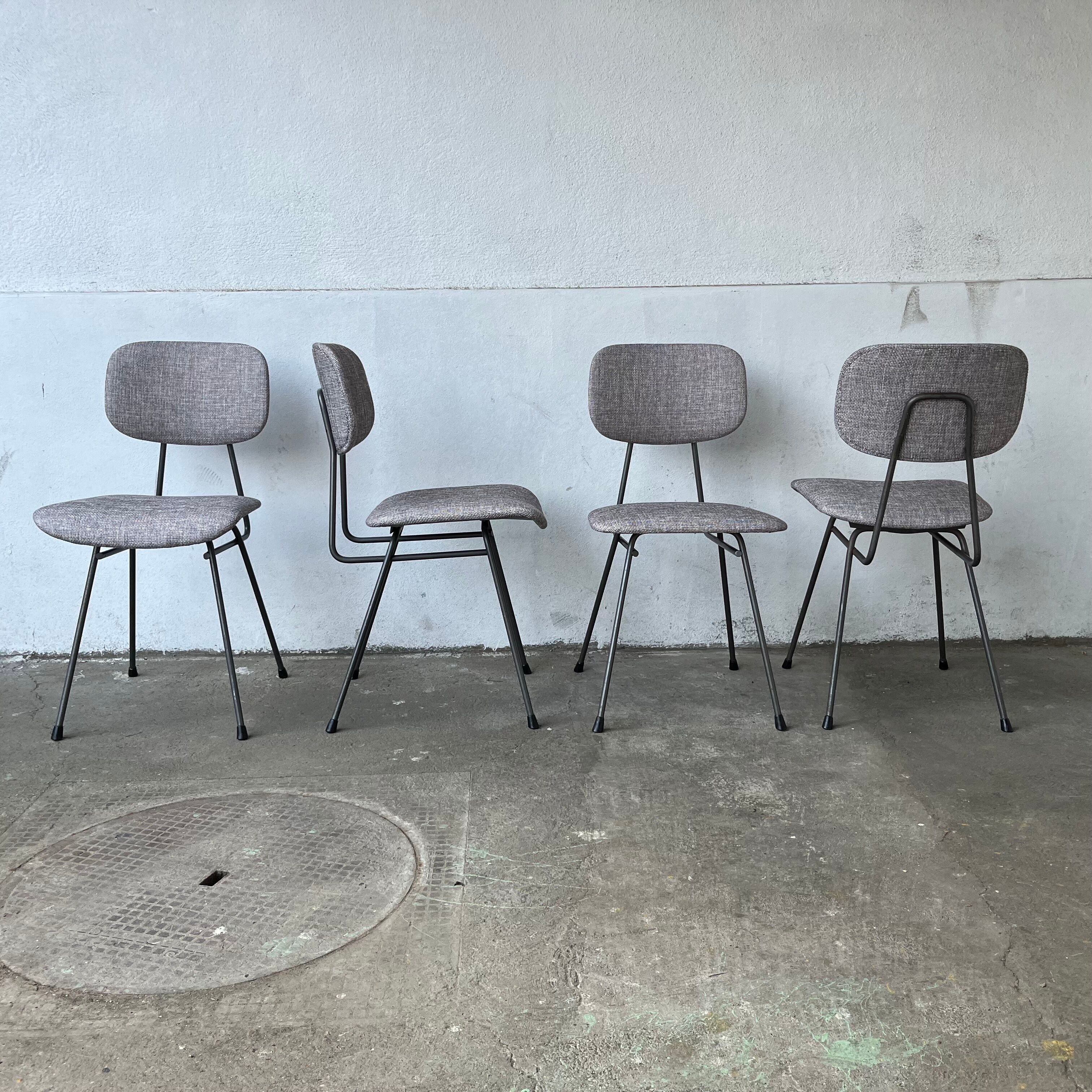 SERIES OF 4 CHAIRS - WILLEM GISPEN - EARLY 60