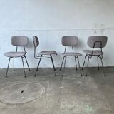 SERIES OF 4 CHAIRS - WILLEM GISPEN - EARLY 60