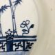 Blue and white porcelain plate from China