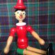 Pinocchio in wood 40 cm