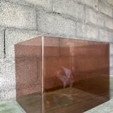 Case cube shelf coffee table plexiglass smoked (3 available)