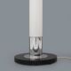 Chrome metal coat rack floor lamp, 1970s
