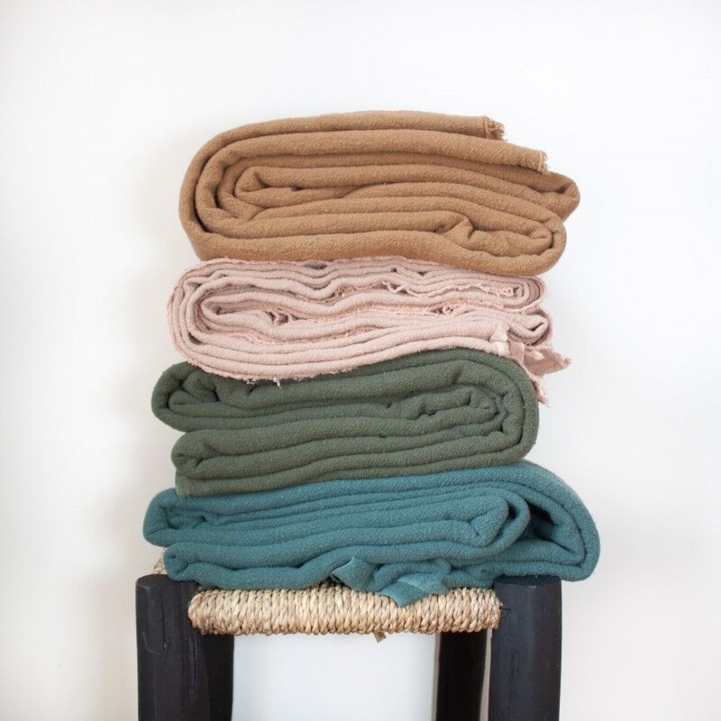 Tobacco raw linen tablecloth