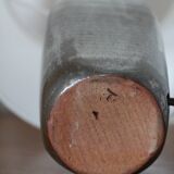 Enamelled stoneware ceramic lamp France 1970