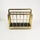 Art Deco brass newspaper rack, 1950s Germany