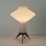 Lampe en verre opalescent 1950-60