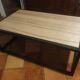 coffee table wood steel