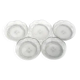 Set of dessert plates, Art Deco, crystal, Hortensja Glassworks, Poland, 1930s