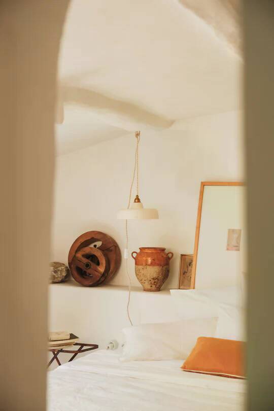 URSULE - White terracotta - Portable lamp