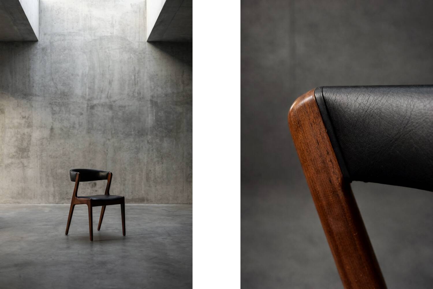 Mid-Century Danish Modern Teak Office Chair Model Fire by Kai Kristiansen